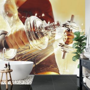 Papier Peint Collage Avec Sportif Et Ville La Nuit – Image 5