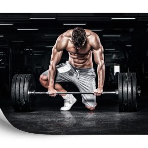 Papier Peint Bodybuilder Avec Une Barre – Image 2