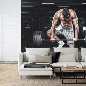 Papier Peint Bodybuilder Avec Une Barre – Image 6