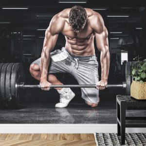Papier Peint Bodybuilder Avec Une Barre – Image 7
