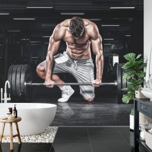 Papier Peint Bodybuilder Avec Une Barre – Image 5