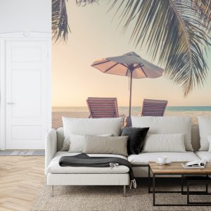 Papier Peint Plage Océan Palmiers – Image 6