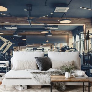 Papier Peint Intérieur D'une Salle De Sport Moderne – Image 3