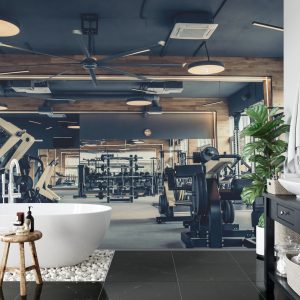 Papier Peint Intérieur D'une Salle De Sport Moderne – Image 5
