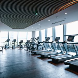 Papier Peint Intérieur De Salle De Sport Moderne 3D – Image 1