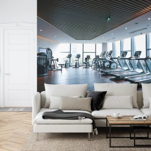 Papier Peint Intérieur De Salle De Sport Moderne 3D – Image 6