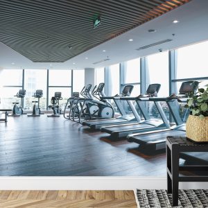 Papier Peint Intérieur De Salle De Sport Moderne 3D – Image 7