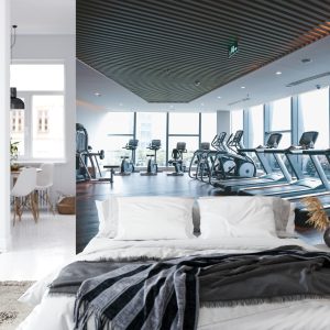 Papier Peint Intérieur De Salle De Sport Moderne 3D – Image 8