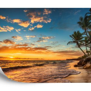 Papier Peint Plage Coucher De Soleil – Image 2