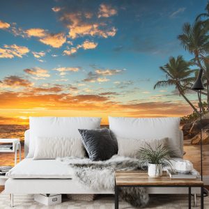 Papier Peint Plage Coucher De Soleil – Image 3