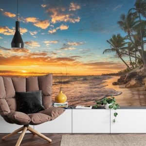 Papier Peint Plage Coucher De Soleil – Image 4