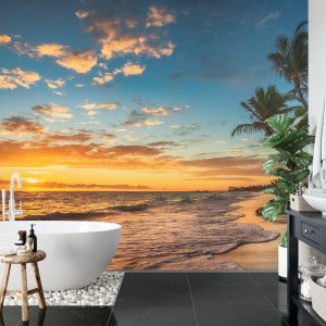 Papier Peint Plage Coucher De Soleil – Image 5