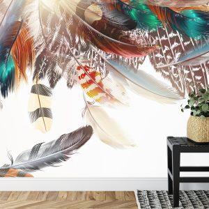 Papier Peint Plumes De Style Bohème – Image 7