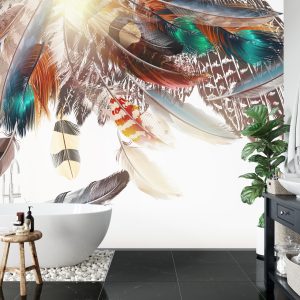 Papier Peint Plumes De Style Bohème – Image 5