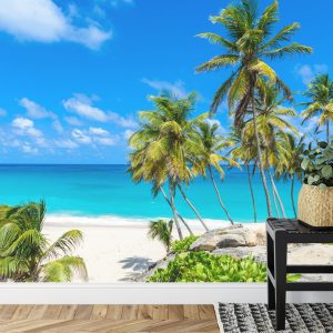 Papier Peint Plage Océan Palmiers – Image 7