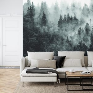 Papier Peint Forêt Dans Le Brouillard – Image 6