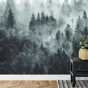 Papier Peint Forêt Dans Le Brouillard – Image 7