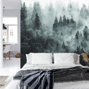 Papier Peint Forêt Dans Le Brouillard – Image 8