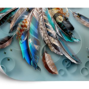 Papier Peint Plumes À Motifs – Image 2