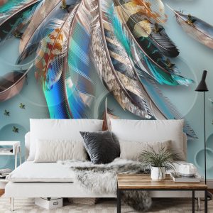 Papier Peint Plumes À Motifs – Image 3