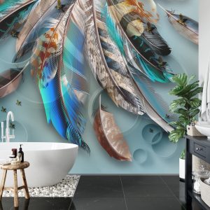 Papier Peint Plumes À Motifs – Image 5