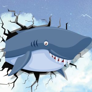 Papier Peint Requin Dans Le Ciel – Image 1