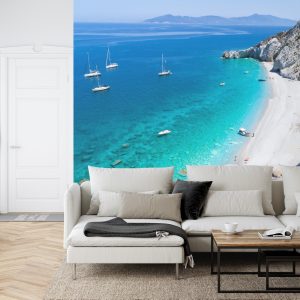 Papier Peint Plage Mer Rochers – Image 6