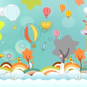 Papier Peint Animaux Entre Les Nuages – Image 1