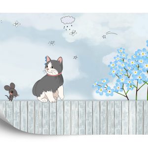 Papier Peint Chat Sur Une Clôture – Image 2