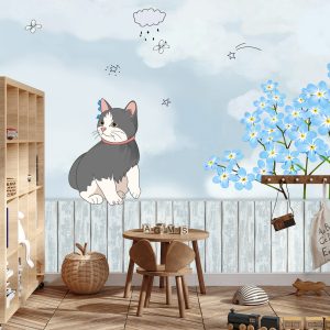 Papier Peint Chat Sur Une Clôture – Image 3