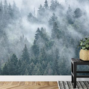 Papier Peint Forêt Brumeuse Dans Les Montagnes – Image 7