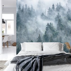 Papier Peint Forêt Brumeuse Dans Les Montagnes – Image 8