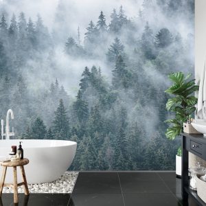 Papier Peint Forêt Brumeuse Dans Les Montagnes – Image 5