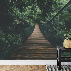 Papier Peint Pont Suspendu Dans Une Forêt – Image 7