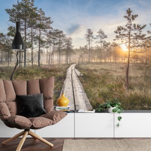 Papier Peint Chemin En Bois Dans La Forêt – Image 4