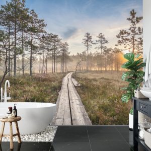 Papier Peint Chemin En Bois Dans La Forêt – Image 5