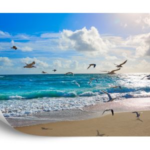 Papier Peint Plage Mer Vagues – Image 2