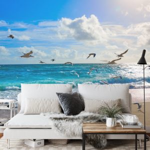 Papier Peint Plage Mer Vagues – Image 3