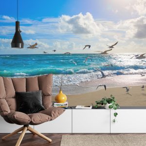 Papier Peint Plage Mer Vagues – Image 4