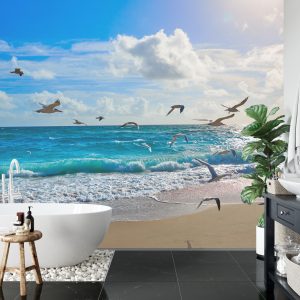 Papier Peint Plage Mer Vagues – Image 5