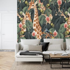 Papier Peint Girafes Au Milieu Des Feuilles – Image 6