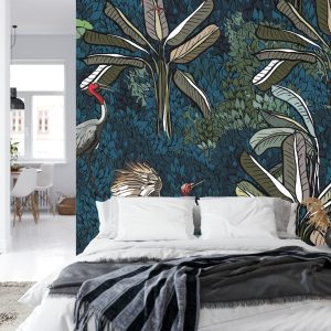 Papier Peint Grues Parmi Les Feuilles – Image 8