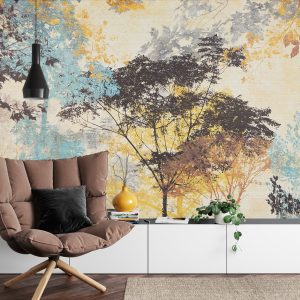 Papier Peint Vieux Arbres Peints – Image 4