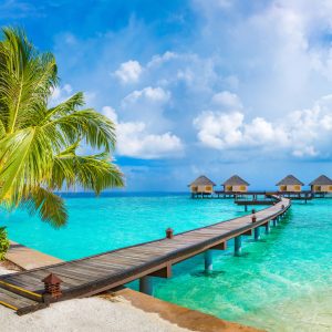 Papier Peint Maisons De Vacances Tropicales Aux Maldives – Image 1
