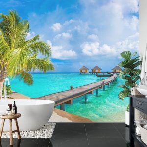 Papier Peint Maisons De Vacances Tropicales Aux Maldives – Image 5