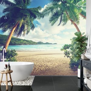 Papier Peint Palmiers Aux Seychelles – Image 5