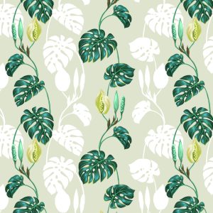 Papier Peint Feuilles De Monstera – Image 1