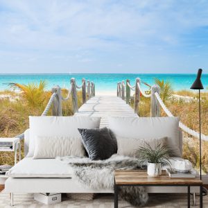 Papier Peint Chemin Sur Une Plage Des Caraïbes – Image 3