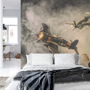 Papier Peint Combat Aérien Dans Les Nuages – Image 8