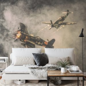 Papier Peint Combat Aérien Dans Les Nuages – Image 3